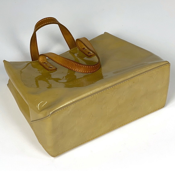 Louis Vuitton Lead Bag Tan PM Vernis Monogram Tote - Picture 1 of 6
